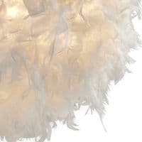 Kate Feather White Non-Elec Shade (Shade Only)