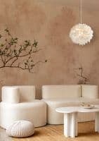 Kate Feather White Non-Elec Shade (Shade Only)