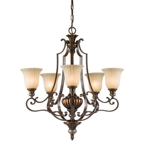 Kelham Hall 5 Light Up Light Chandelier FE-KELHAM-HALL5-UPLT