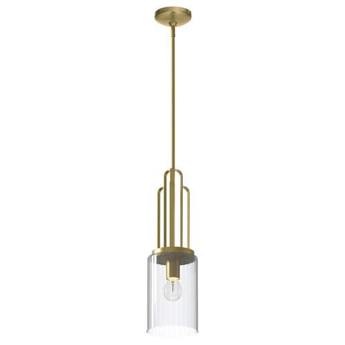Kimrose 1 Light Mini Pendant - Brushed Natural Brass QN-KIMROSE-MP-BNB