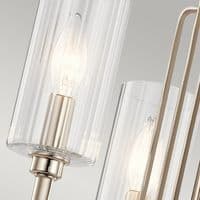 Kimrose 3 Light Chandelier - Polished Nickel QN-KIMROSE3-PN