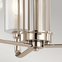 Kimrose 3 Light Chandelier - Polished Nickel QN-KIMROSE3-PN