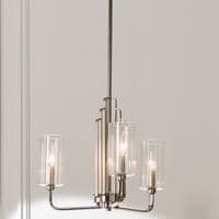 Kimrose 3 Light Chandelier - Polished Nickel QN-KIMROSE3-PN