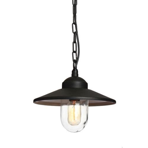 Klampenborg 1 Light Chain Lantern - Black KLAMPENBORG8-BK