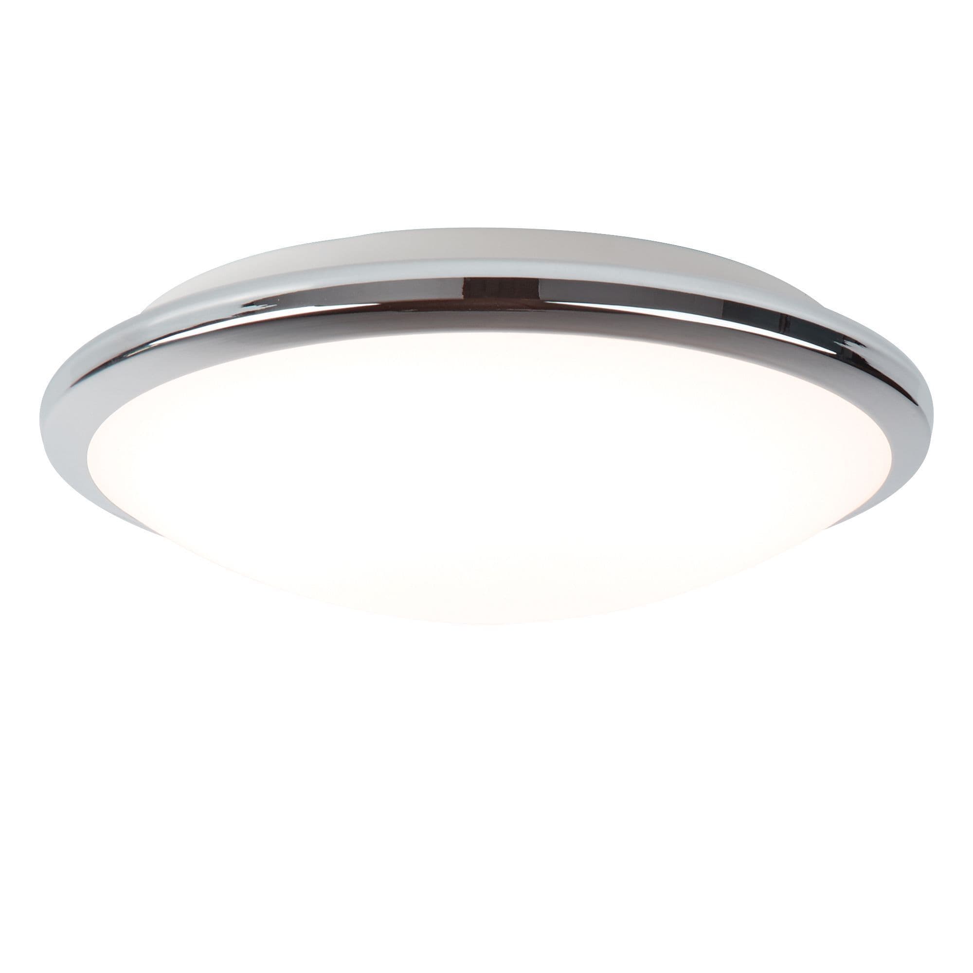 Flush Polished Chrome Glass IP44 | Lighting Company UK - View #5