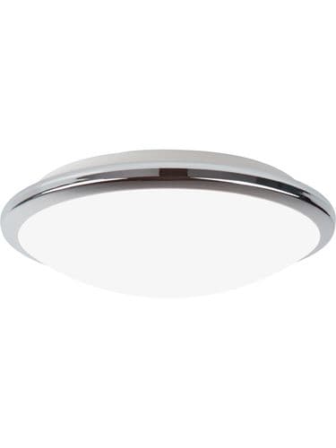 Knutsford Flush - Chrome Metal & Glass