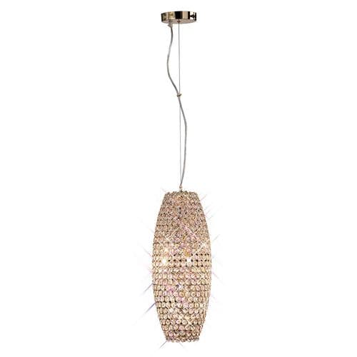 Kos 20cm Pendant 4 Light G9 French Gold/Crystal