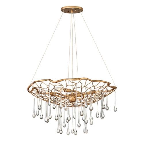 Laguna 4 Light Pendant Light - Burnished Gold QN-LAGUNA-4P