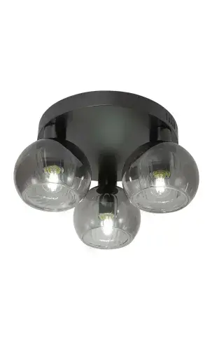 Leo 3 Black Ceiling Light LL8816