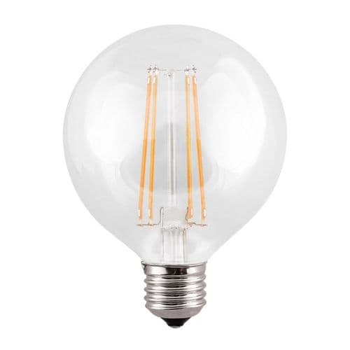 LG958FD - 8W LED E27/ES G95 Globe, 2700k, Clear G95 G958FD