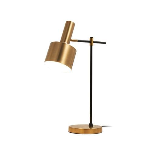 Lifestyle Large Black And Brass Task Lamp