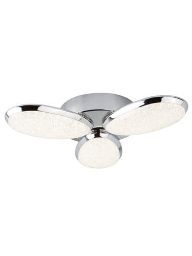 Lori 3Lt Flush -  Chrome & Crushed Ice Effect