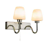 Marina IP44 Double Polished Chrome Wall Light MAR02CHWL