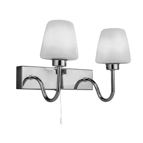 Marina IP44 Double Polished Chrome Wall Light MAR02CHWL