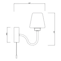 Marina IP44 Single Satin Brass Wall Light MAR01SBWL