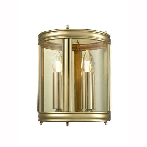 Marlow 2 Light Polished Brass Wall Lantern GSBWB588