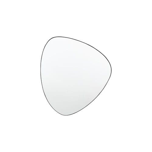 Matt black large reuleaux mirror FOE109543