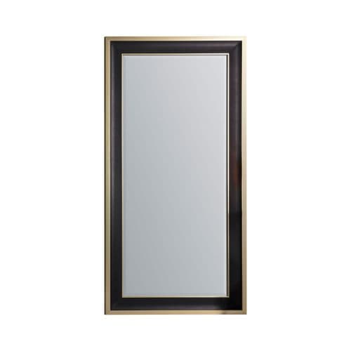 Matt black leaner mirror FOE109588