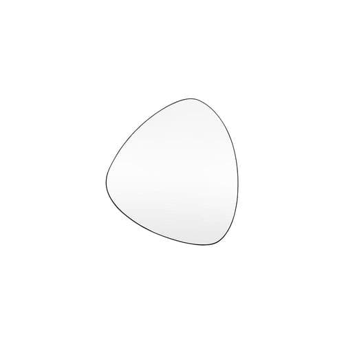 Matt black medium reuleaux mirror FOE109541
