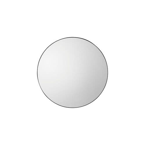 Matt black round mirror FOE109529