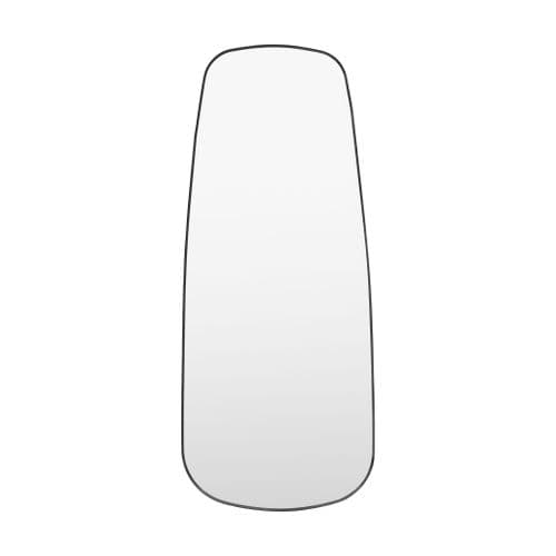 Matt black shaped leaner mirror FOE119149