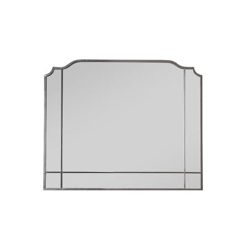 Matt charcoal rectangle mirror FOE109775