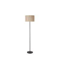Meadow 1Lt Floor Lamp, Natural Grass Shade and Black Metal