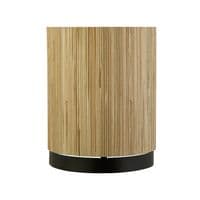 Meadow 1Lt Wall Light, Natural Grass Shade and Black Metal