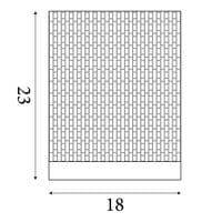 Meadow 1Lt Wall Light, Natural Grass Shade and Black Metal