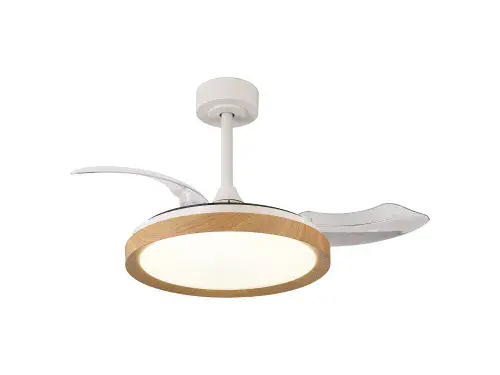 Mistral Mini LED Dimmable Ceiling Light Remote Control Wood