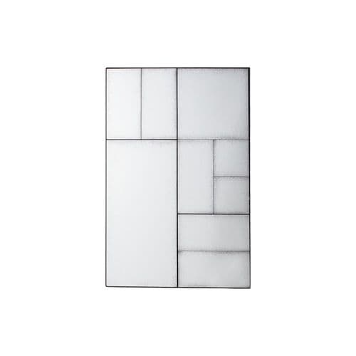 Multi glass panel antique mirror rectangle mirror FOE109536