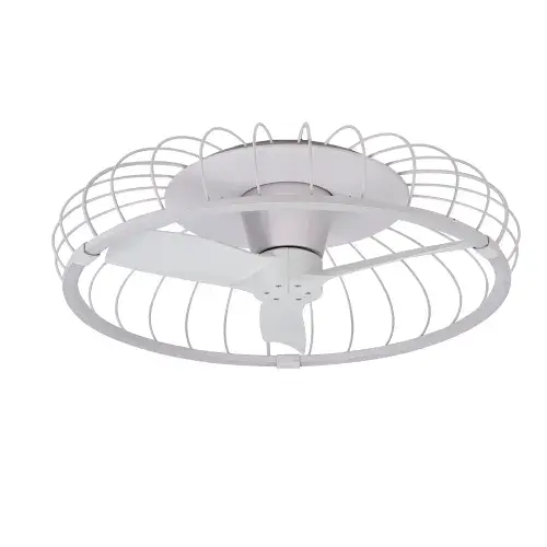 Nature LED Dimmable Ceiling Light DC Reversible Fan, White Finish c/w Remote