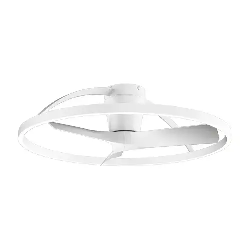 Nepal II LED Dimmable Light DC Reversible Fan White Finish c/w Remote Control
