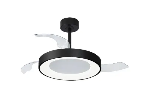 Niseko Fan LED Dimmable Ceiling Light Remote Control Black