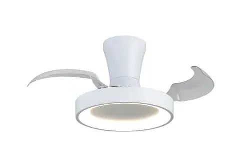 Niseko Fan XS LED Dimmable Ceiling Light Remote Control White