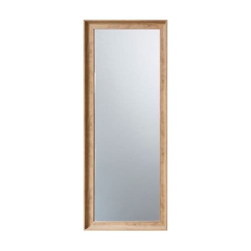 Oak leaner mirror FOE109608