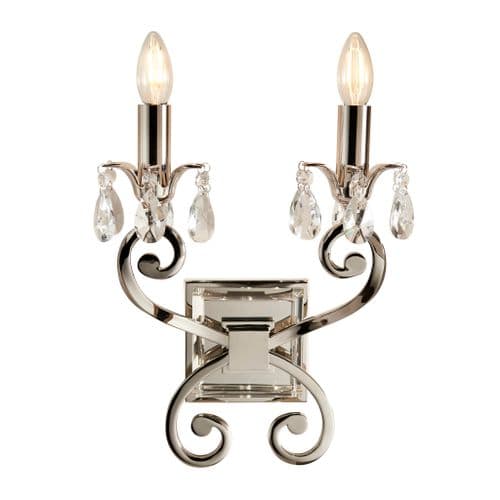 Oksana nickel twin wall light