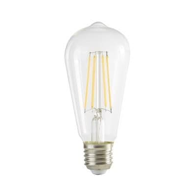 Pack 5 Led Lamps - Dimmable Led Filament Squirrel Lamp, Clear Glass, E27 6W, 600Lm 2700K