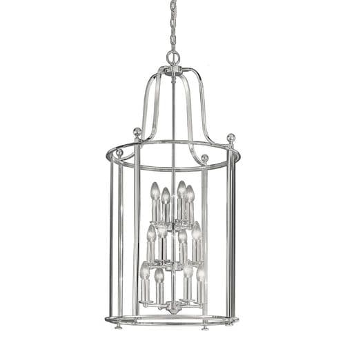 Pasillo 12 Light Lantern in Chrome with Rounded Glass GSBLA7000/12