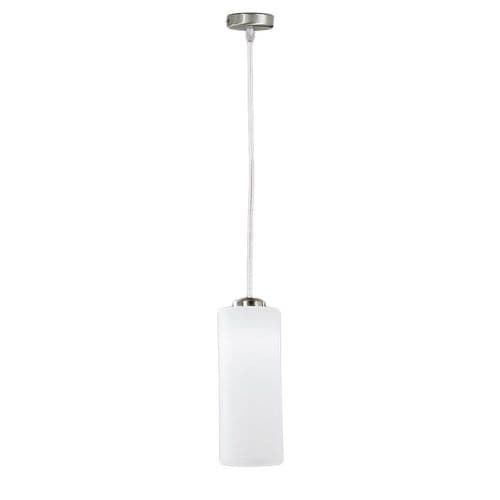 1 Light Suspension Unit With Matt White Opal Cylinder Glass GSBPCH63/887