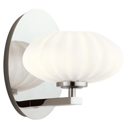Pim 1 Light Wall Light - Polished Chrome QN-PIM1-PC