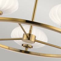 Pim 5 Light Chandelier - Fox Gold QN-PIM5-FXG