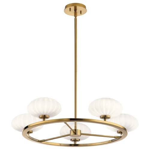 Pim 5 Light Chandelier - Fox Gold QN-PIM5-FXG
