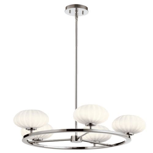 Pim 5 Light Chandelier - Polished Chrome QN-PIM5-PC