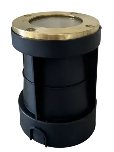 Recessed Ground Light (Raw Brass)