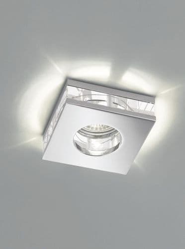 Square GU10 Crystal Downlight IP65 GSBRF311