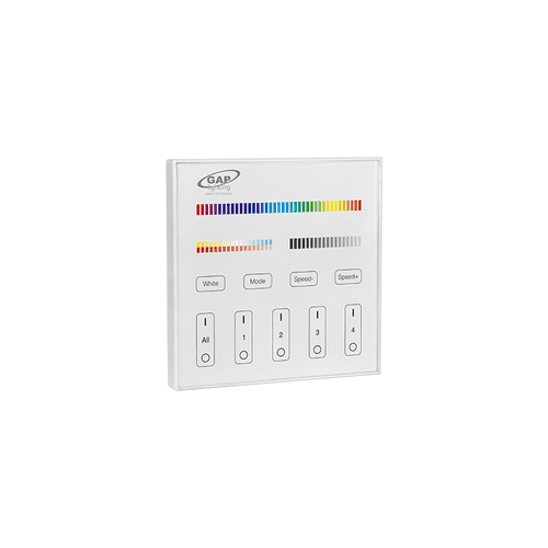 RGBCCT DMX and RF Touch Wall Remote T-4ZWALL-DMX