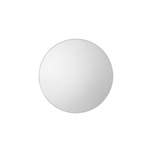 Satin silver round mirror FOE109531