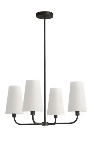 Serine 4 Lamps white shades LL8824