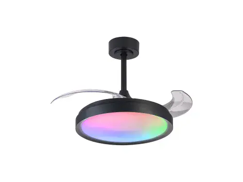 Siberia Mini LED Dimmable White/RGB Ceiling Light Remote Control Black